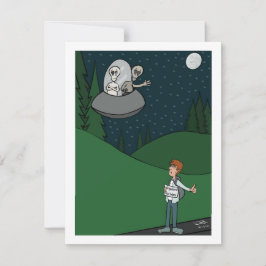 Hitchhiking Flat Card