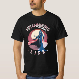 Hitchhiking Life - Hitchhiker Grim reaper T Shirt