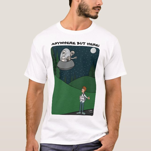 Hitchhiking Manar T Shirt (Framsida)