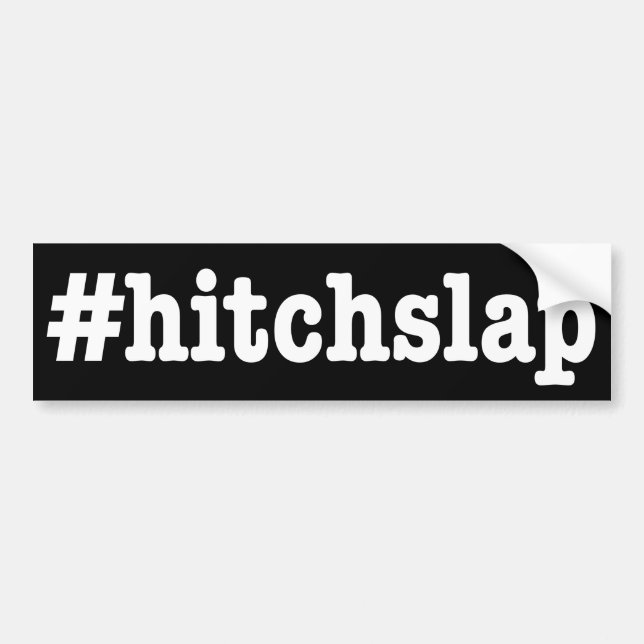 "#hitchslap ", bildekal (Framsidan)