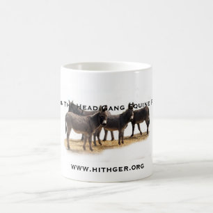 Hithger trio av åsnamuggen kaffemugg