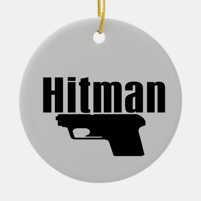 hitman julgransprydnad keramik (Framsidan)