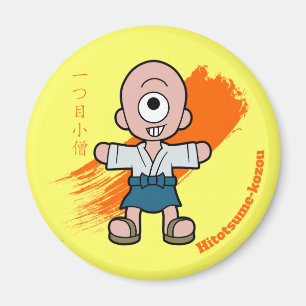 Hitotsume-kozo- japansk enögd Yokai Magnet