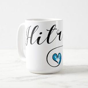 Hitra Flagga Heart, Norge Kaffemugg