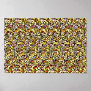 Hitta 5 skillnader - Gömt 3D-utskrift Poster