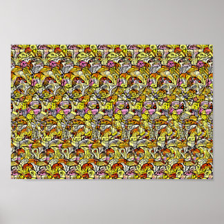 Hitta 5 skillnader - Gömt 3D-utskrift Poster