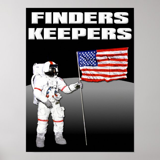 Hitta Är Kvarhållningsmåne Roligt Affischskylt Poster (Framsidan)