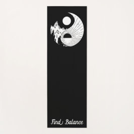 Hitta balans Zen Yin Yang Black White