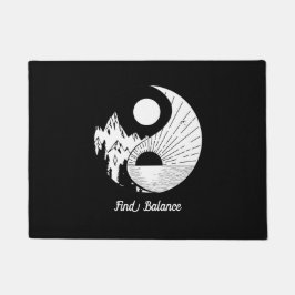 Hitta balans Zen Yin Yang Black White