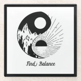 Hitta balans Zen Yin Yang Black White