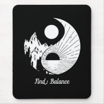 Hitta balans Zen Yin Yang Black White
