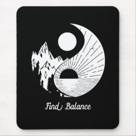 Hitta balans Zen Yin Yang Black White Musmatta