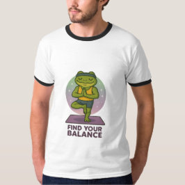 Hitta balansen - Yoga Frog T-Shirt" T Shirt