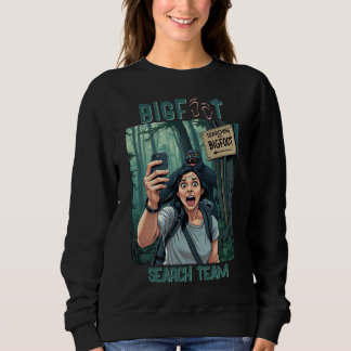 Hitta Bigfoot Sasquatch Selfie Black T Shirt