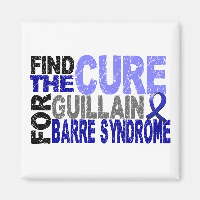 Hitta Cure Guillain Barre Syndrome Magnet (Framsidan)