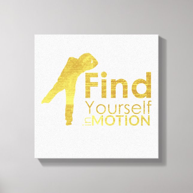 Hitta dig själv i Rörelse Canvas | GULD (Framsida)