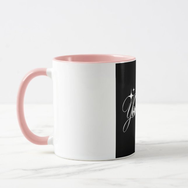 Hitta dig själv Inspirerande typografi kaffemug  Mugg (Vänster)