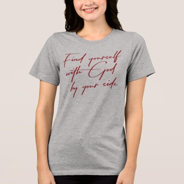Hitta dig själv med Gud Dam T-Shirt (Framsida)