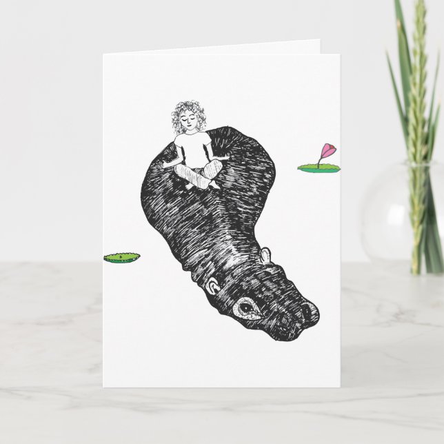 Hitta din balans - hälsningskort kort (Framsida)