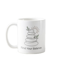Hitta din balans Zen-estetisk mugg