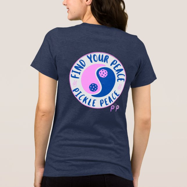 Hitta din fred Ying Yang T Shirt (Baksida)