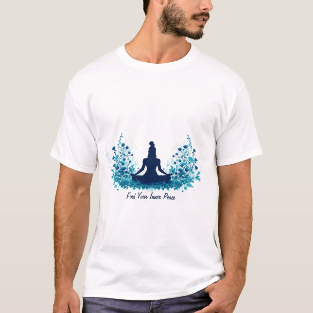 Hitta din inre fredsMeditation T-Shirt (Framsida)