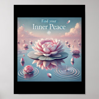 Hitta din inre fredsmedvetenhet om Kampanj Sticker Poster