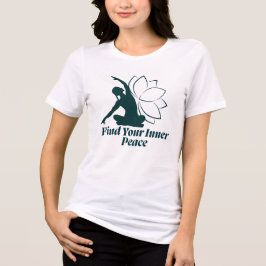 Hitta din inre frid Yoga-citat T Shirt