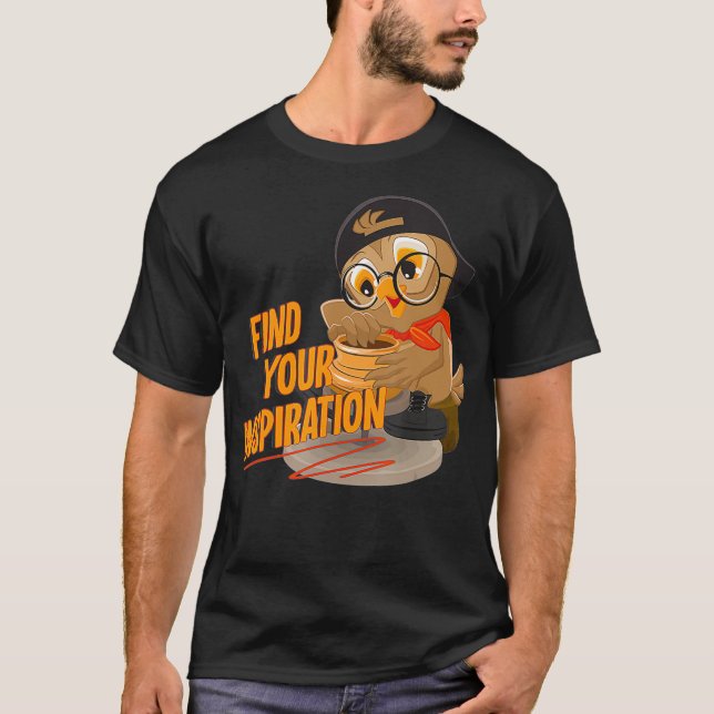 Hitta din inspiration-pottery-handdator t shirt (Framsida)
