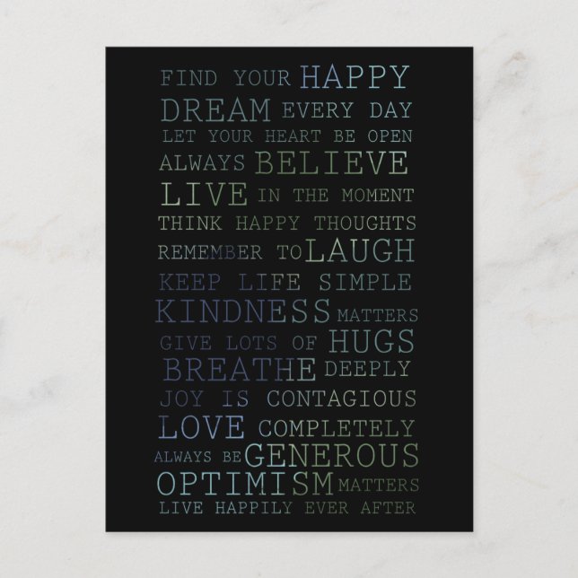 Hitta din Lycklig Vykort (Framsida)