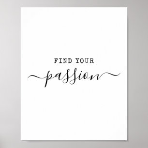 Hitta din passionerade minimalistiska offertmotiva poster