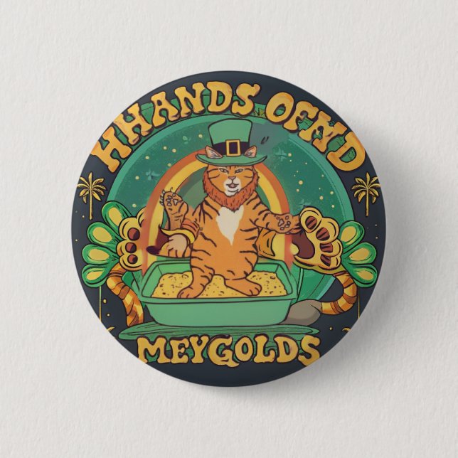 Hitta din Pot of Guld Grönt-fyllda Joy-dag! Knapp (Framsida)