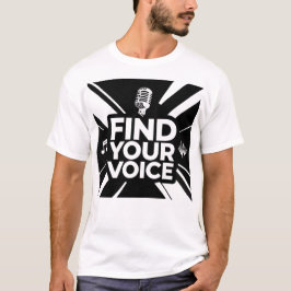Hitta din röst Mikrofone Podcast T Shirt
