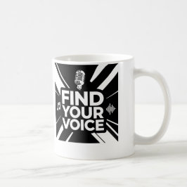 Hitta din röst Mikrofonepodcast Kaffemugg
