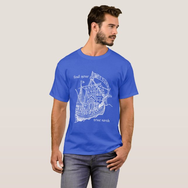 Hitta din sanna nord tee shirt (Hel framsida)