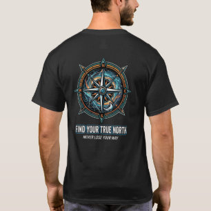 Hitta din sanna nordkompass varg  Äventyr T Shirt