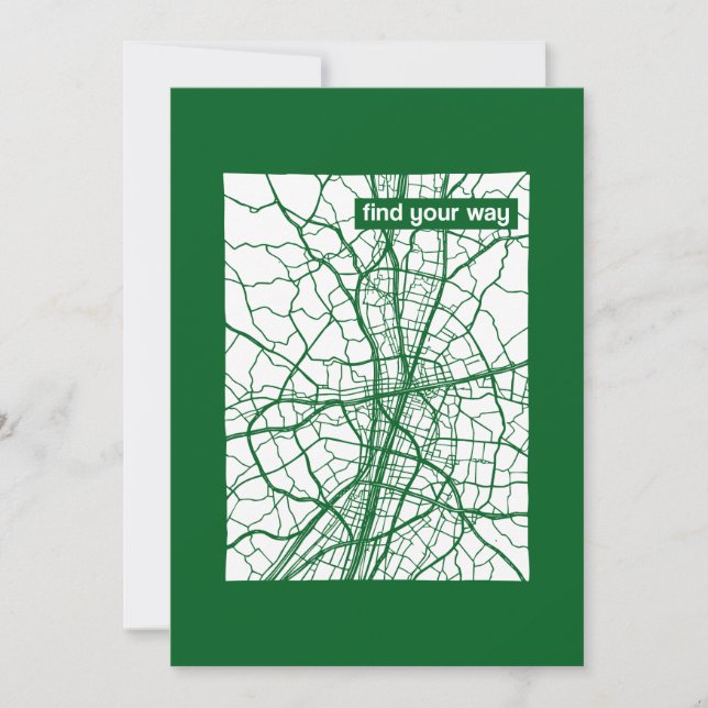 hitta din väg inbjudningar (Framsida)