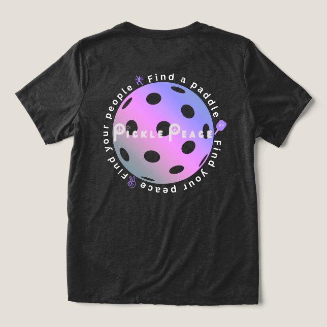 Hitta dina människor, hitta din frid t shirt (Design Baksida)