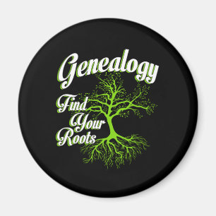 Hitta dina rötter Genealogy Family Historian Gift Magnet