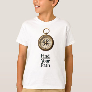 "Hitta dina Väg-barns kompass & Karta T-Shirt" T Shirt