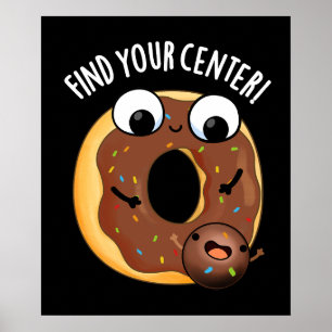Hitta ditt center LUNT Pun Mörk BG Poster