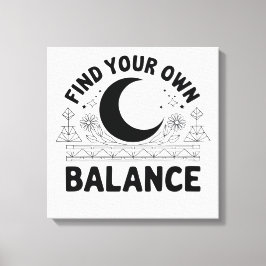 Hitta ditt eget saldo canvastryck