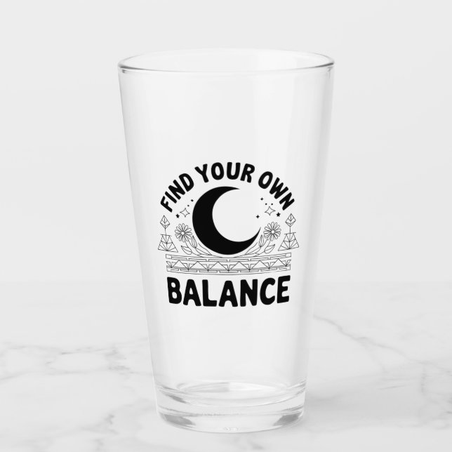 Hitta ditt eget saldo glaskopp (Framsida)