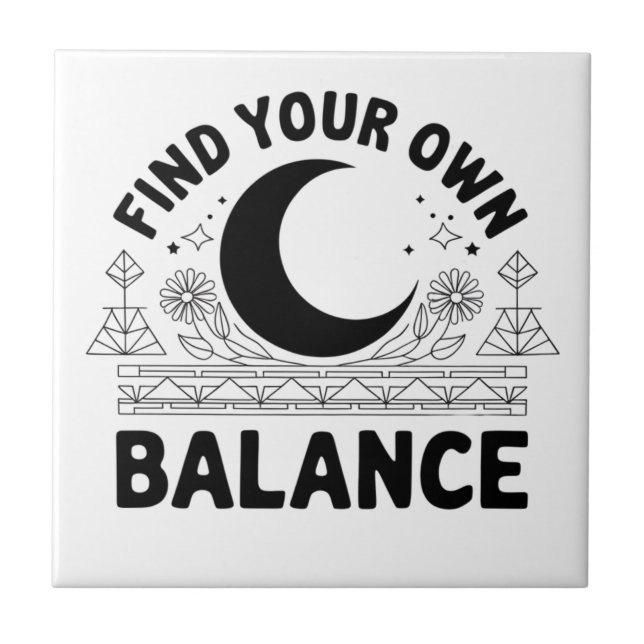 Hitta ditt eget saldo kakelplatta (Framsidan)