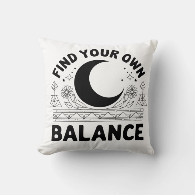 Hitta ditt eget saldo kudde (Framsida)