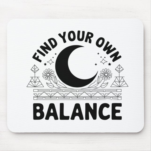 Hitta ditt eget saldo musmatta (Framsidan)