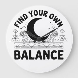 Hitta ditt eget saldo stor klocka