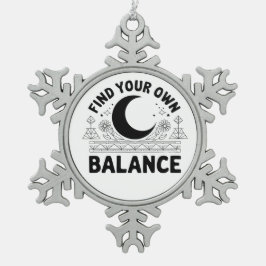 Hitta ditt eget saldobilsmagnet snöflinga pewter julgransprydnad