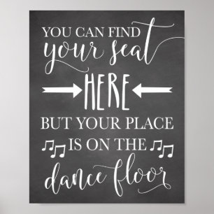 Hitta ditt säte här i Bröllop Poster signeringskor