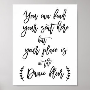 Hitta ditt säte här poster